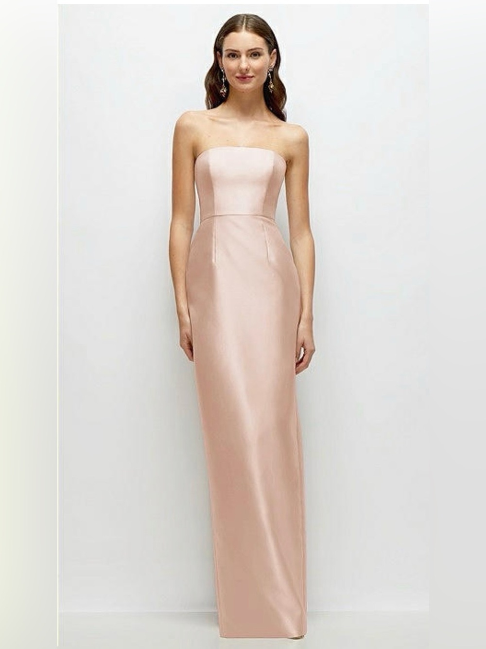Alfred Sung JACQUELINE · STYLE D877 · SATIN TWILL Bridesmaid Dress in Cameo